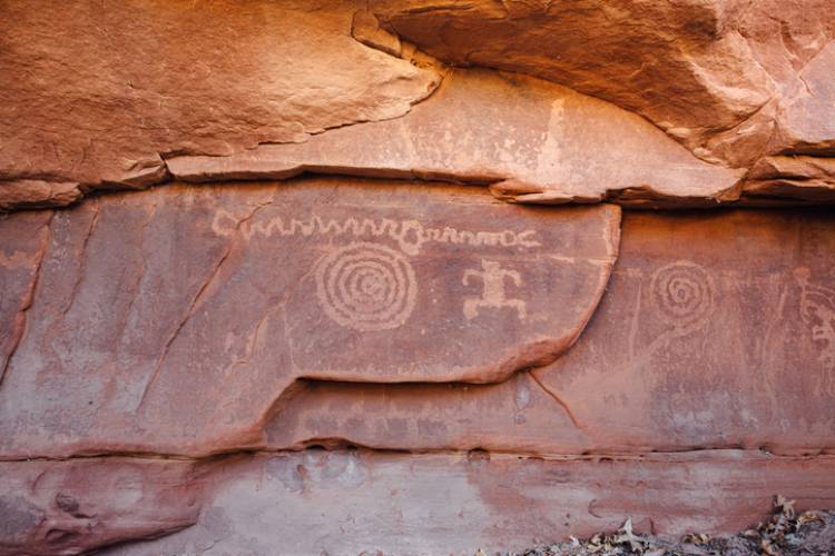 Petroglyphs in Zion National Park
